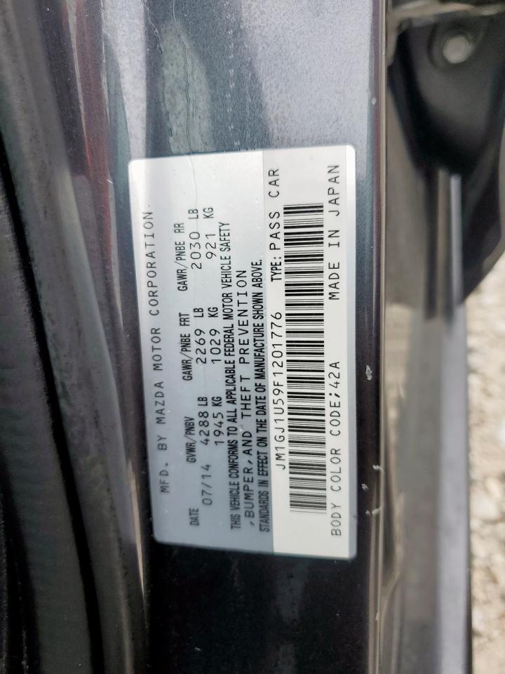 2015 Mazda 6 Sport VIN: JM1GJ1U59F1201776 Lot: 65541535