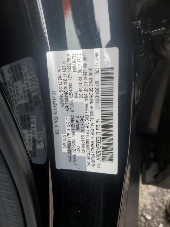 2023 Mazda Cx-9 Touring VIN: JM3TCBCY9P0653171 Lot: 63393525