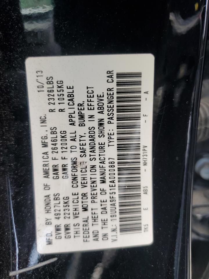 19uua9f51ea000887 19UUA9F51EA000887 2014 Acura Tl Tech