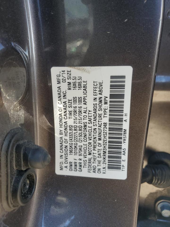 2014 Honda Cr-V Lx VIN: 2HKRM3H32EH527348 Lot: 64877295