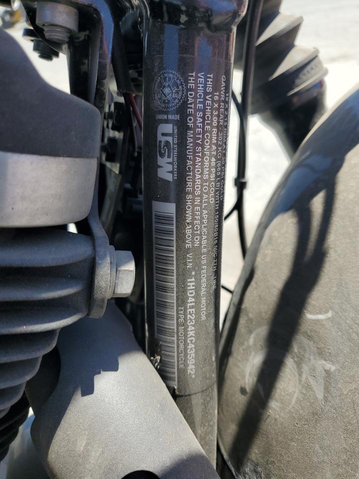 2019 Harley-Davidson Xl883 N VIN: 1HD4LE234KC435942 Lot: 64092885