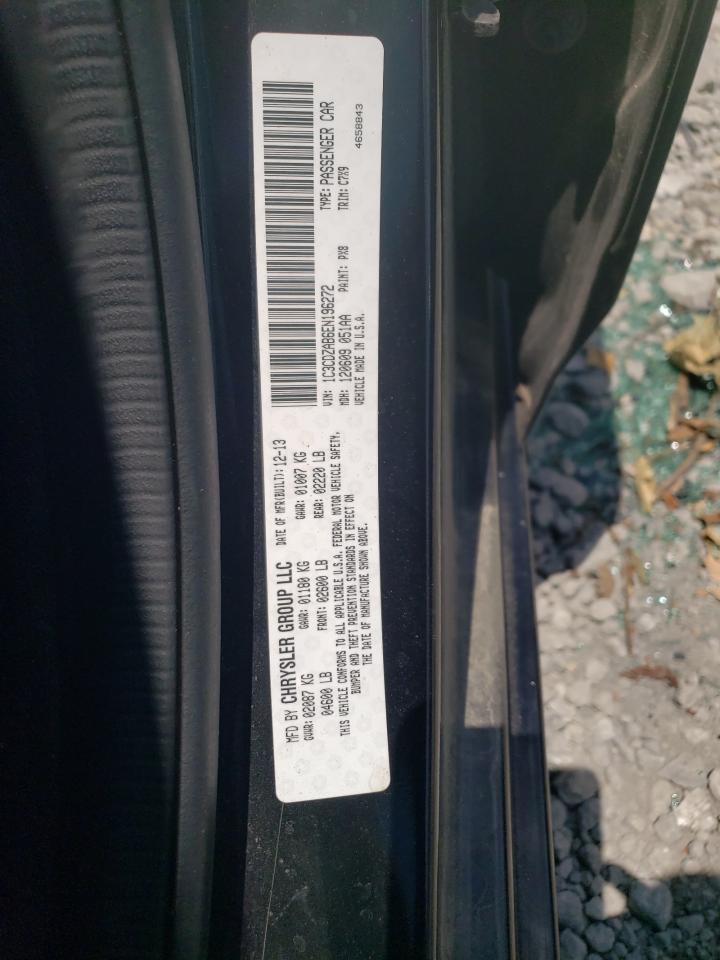 2014 Dodge Avenger Se VIN: 1C3CDZAB6EN196272 Lot: 62857215