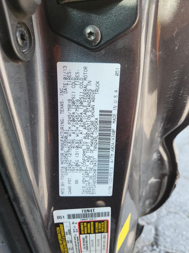 2013 Toyota Tacoma Access Cab VIN: 5TFUX4EN3DX019437 Lot: 64819415