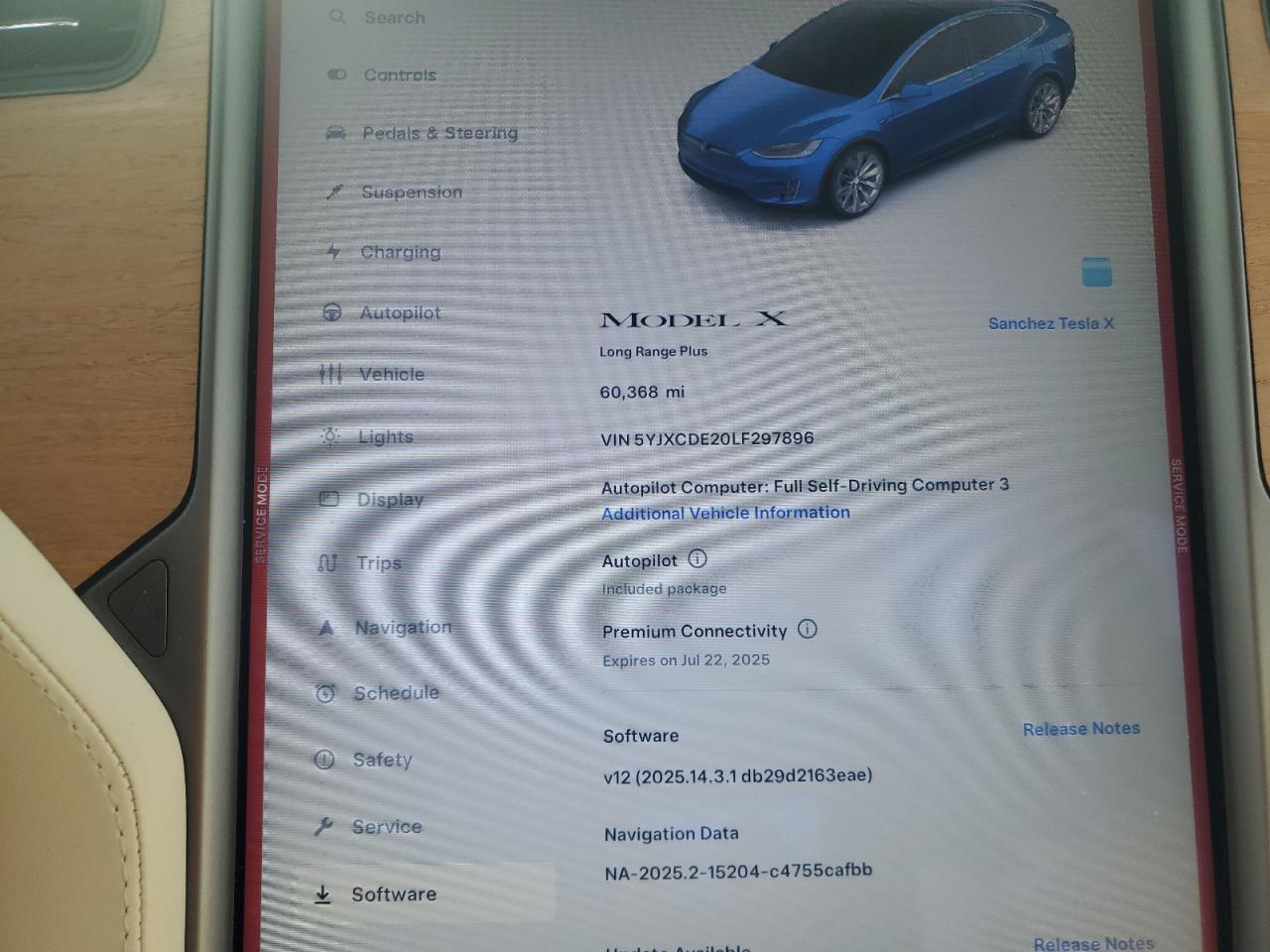 2020 Tesla Model X VIN: 5YJXCDE20LF297896 Lot: 64361025