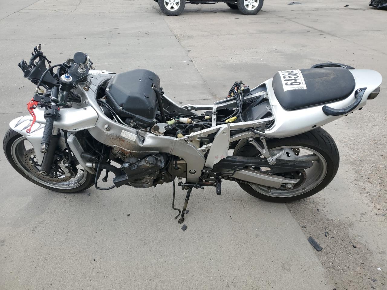 2008 Kawasaki Zx600 J1 silver null gas JKAZX4J178A074999 photo #4