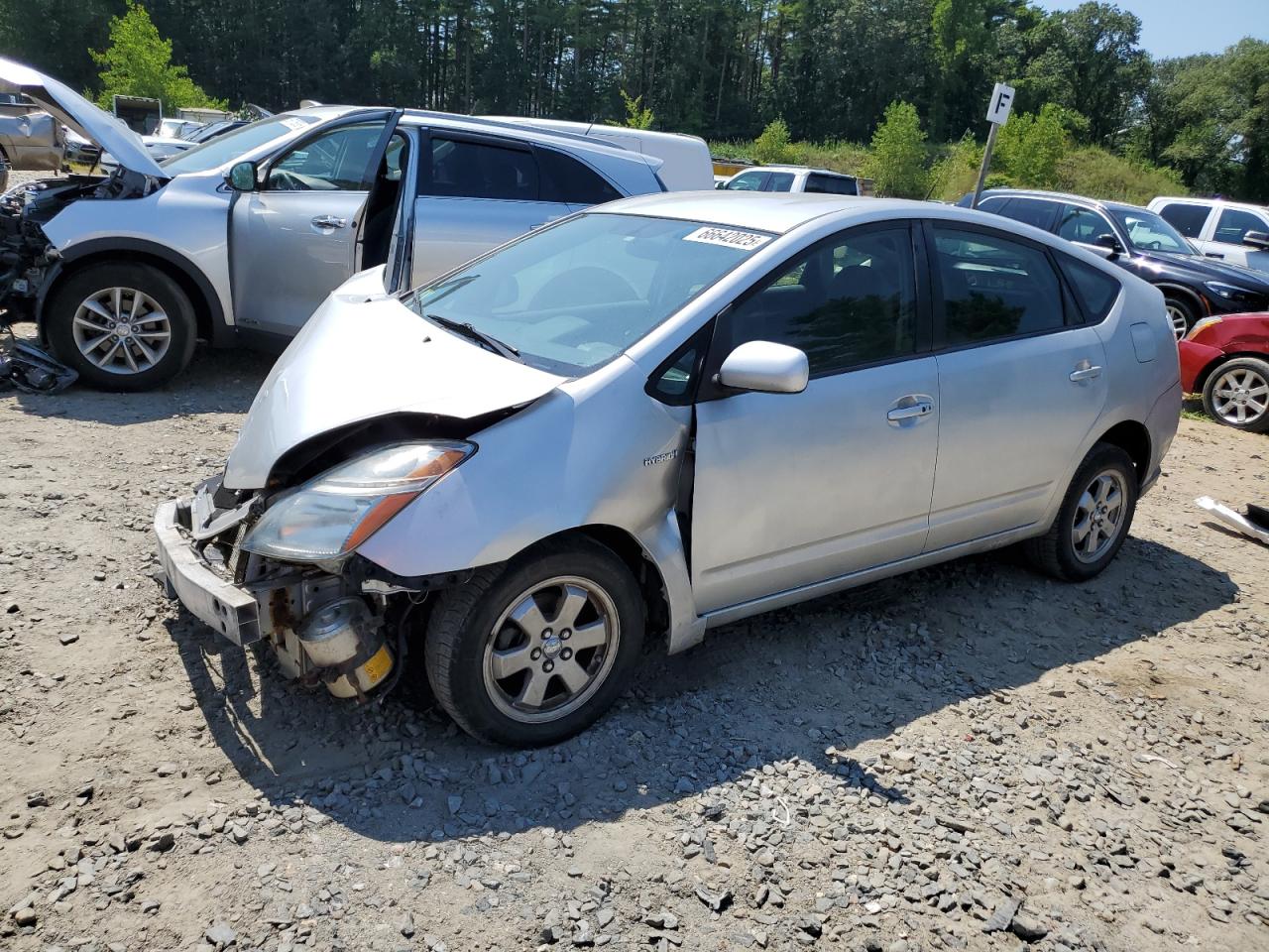 2007 Toyota Prius silver null hybrid JTDKB20U973236172 photo #1
