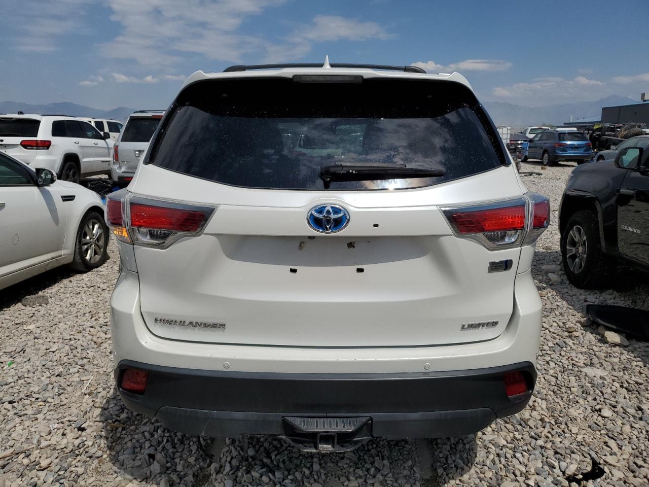 2015 Toyota Highlander Hybrid Limited VIN: 5TDDCRFH6FS012122 Lot: 65015495