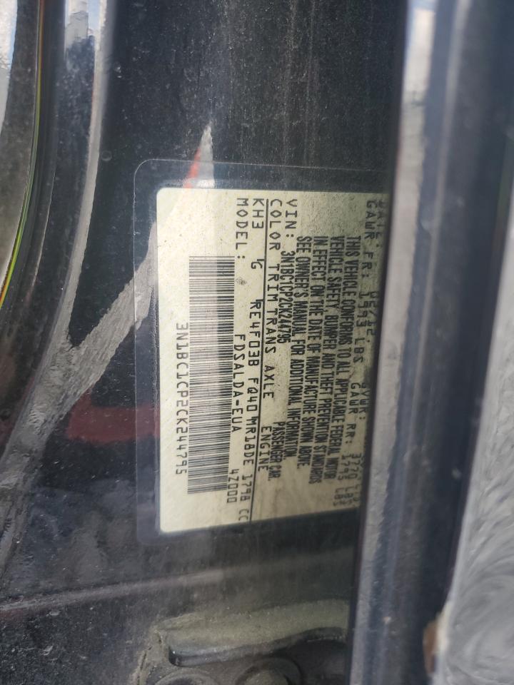 2012 Nissan Versa S VIN: 3N1BC1CP2CK244795 Lot: 65328735