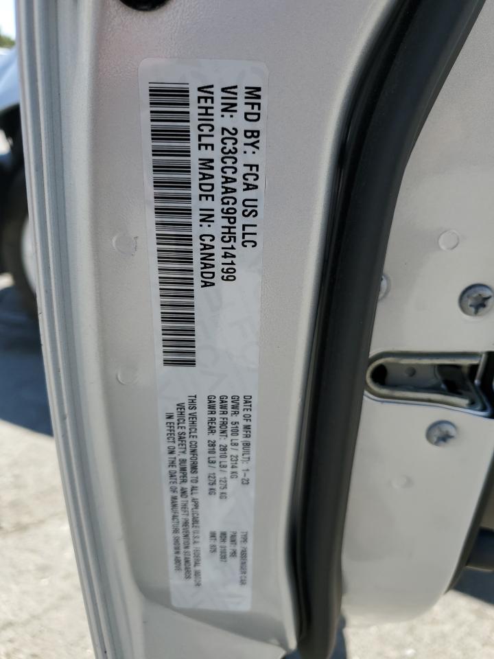 2023 Chrysler 300 Touring VIN: 2C3CCAAG9PH514199 Lot: 64993535