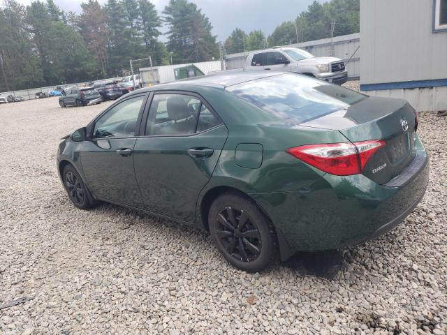  TOYOTA COROLLA 2016 Зеленый