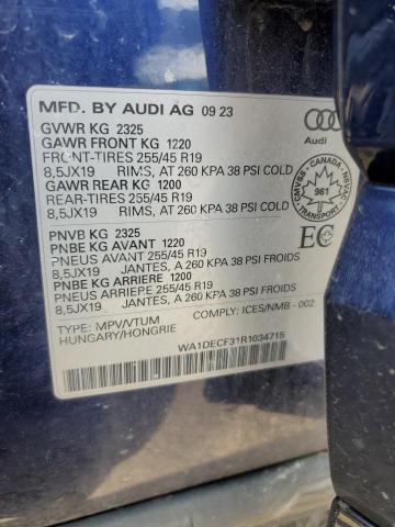2024 AUDI Q3 PREMIUM S LINE 45  