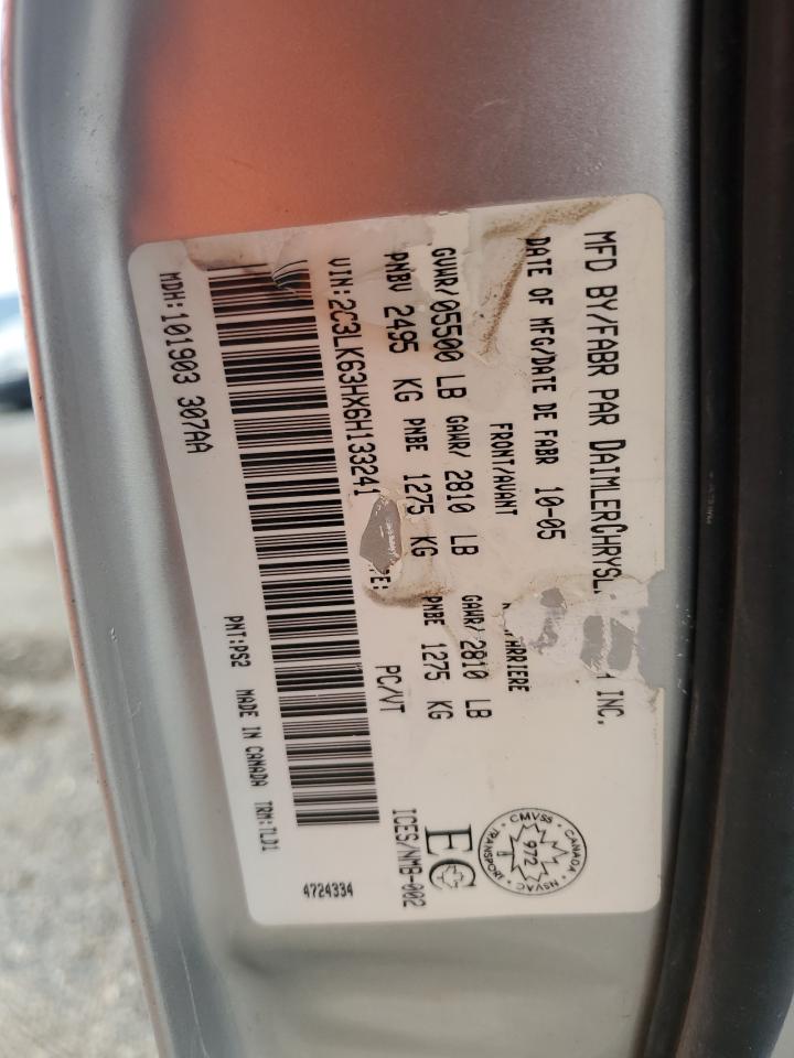 2006 Chrysler 300C VIN: 2C3LK63HX6H133241 Lot: 64862485