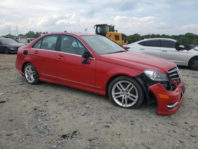 Sedans MERCEDES-BENZ C-CLASS 2014 Czerwony