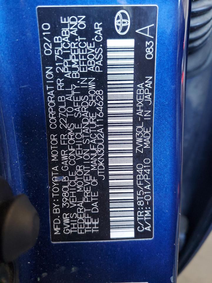 2010 Toyota Prius VIN: JTDKN3DU2A1164628 Lot: 65585045