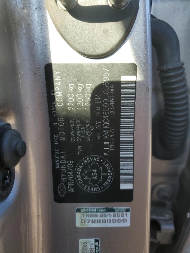 2009 Hyundai Genesis 3.8L VIN: KMHGC46E09U056957 Lot: 64960115