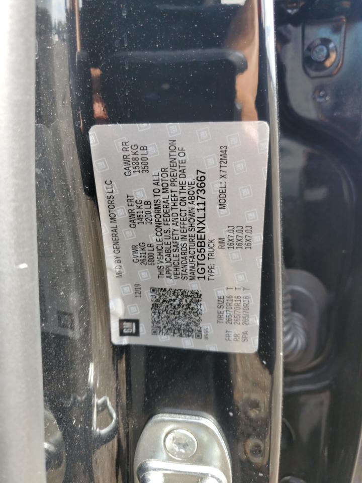 2020 GMC Canyon VIN: 1GTG5BENXL1173667 Lot: 62946345