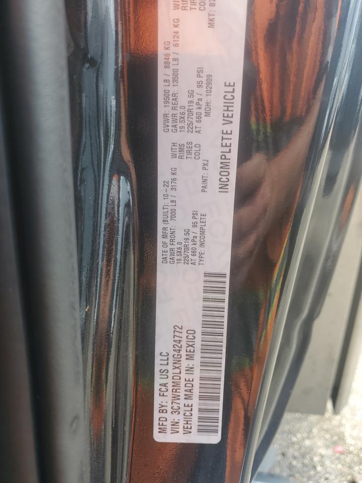 2022 Ram 5500 VIN: 3C7WRMDLXNG424772 Lot: 62406765