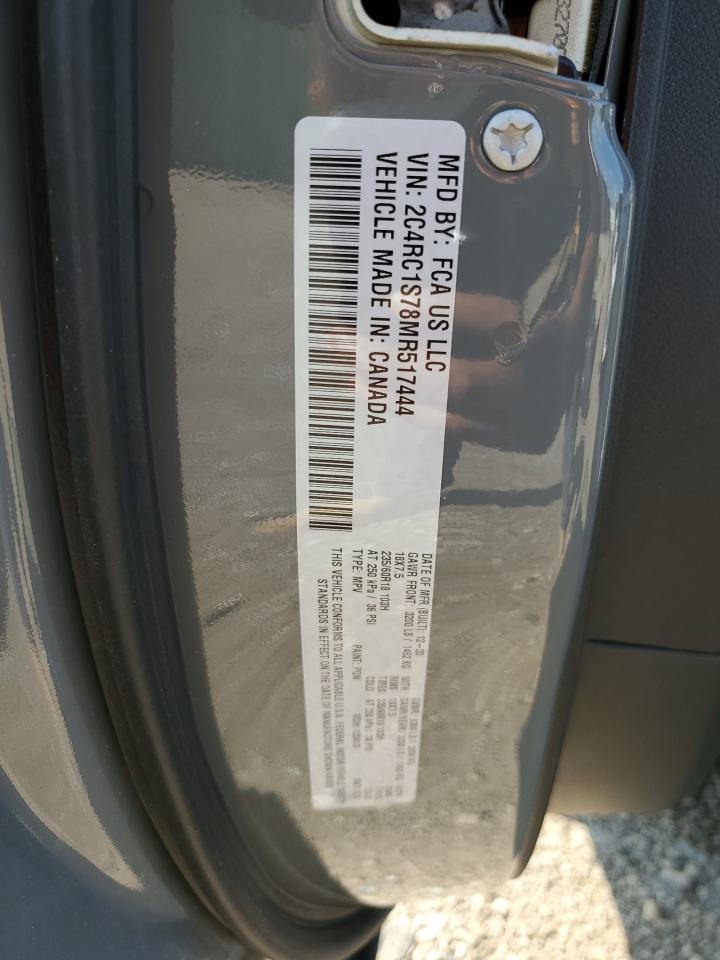 2021 Chrysler Pacifica Hybrid Limited VIN: 2C4RC1S78MR517444 Lot: 64508285