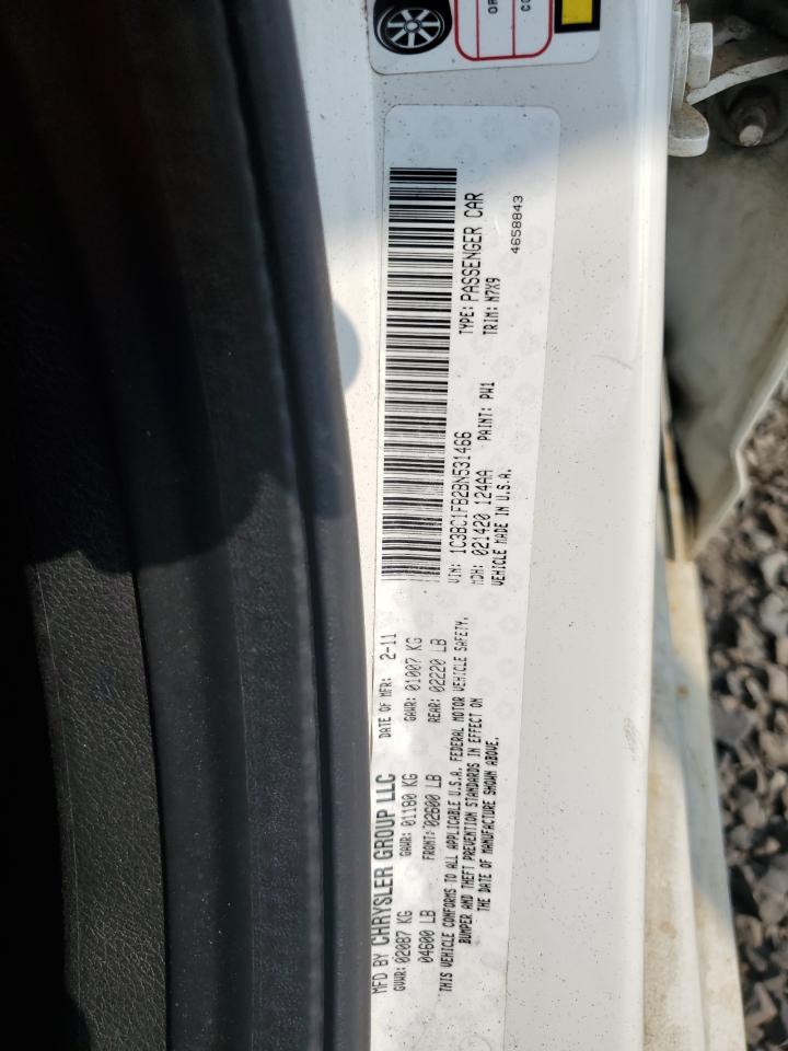 2011 Chrysler 200 Touring VIN: 1C3BC1FB2BN531466 Lot: 66300655