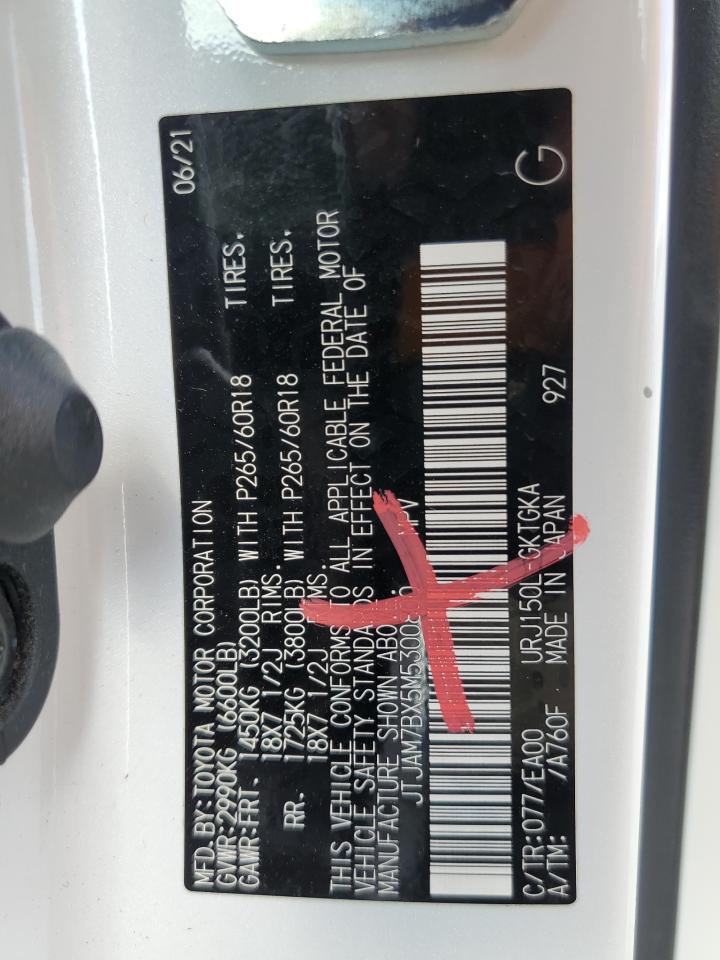 2021 Lexus Gx 460 Premium VIN: JTJAM7BX5M5300800 Lot: 63697615