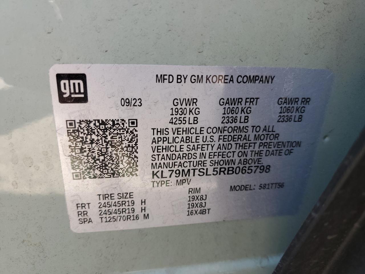 kl79mtsl5rb065798 KL79MTSL5RB065798 2024 Chevrolet Trailblazer Rs