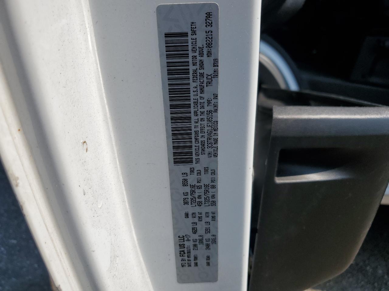 2018 Ram Promaster 1500 1500 Standard VIN: 3C6TRVAG1JE105156 Lot: 64457775
