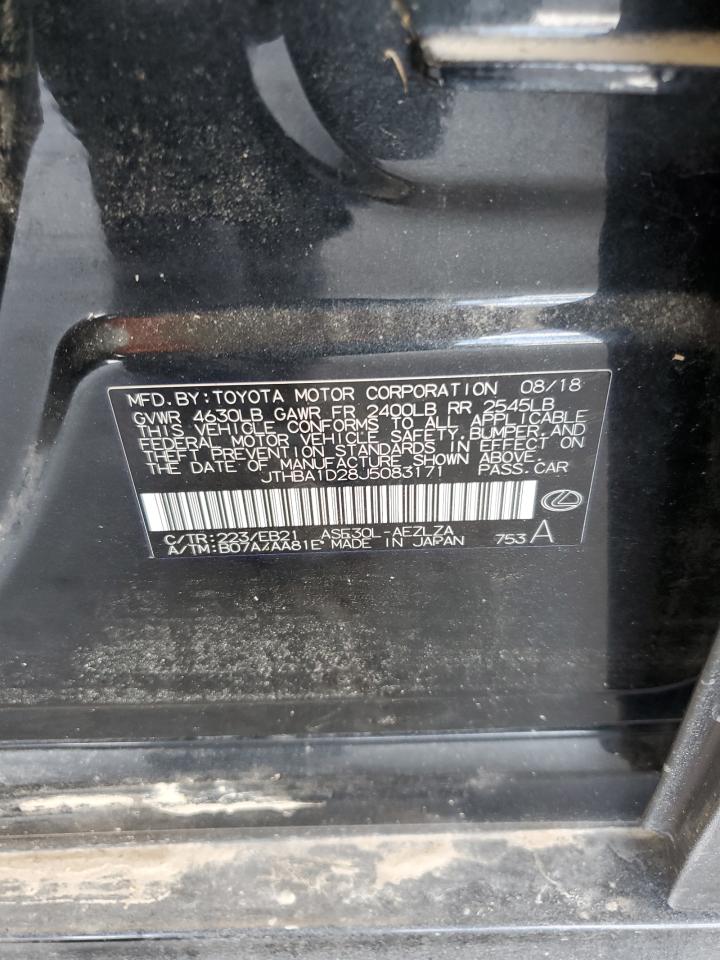 2018 Lexus Is 300 VIN: JTHBA1D28J5083171 Lot: 64729605
