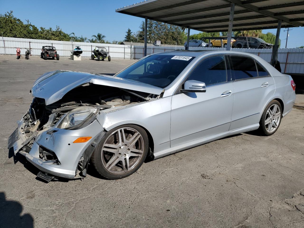 2010 Mercedes-Benz E 550 silver sedan gas WDDHF7CB3AA216031 photo #1