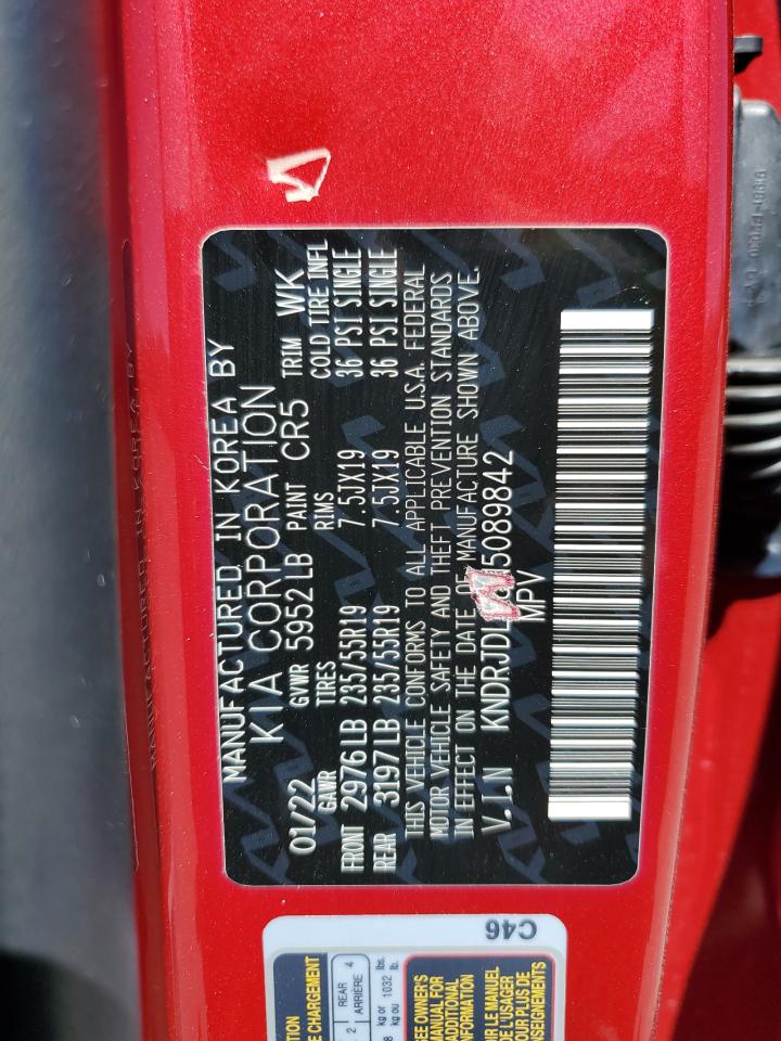 2022 Kia Sorento Sx VIN: KNDRJDLH8N5089842 Lot: 63348805
