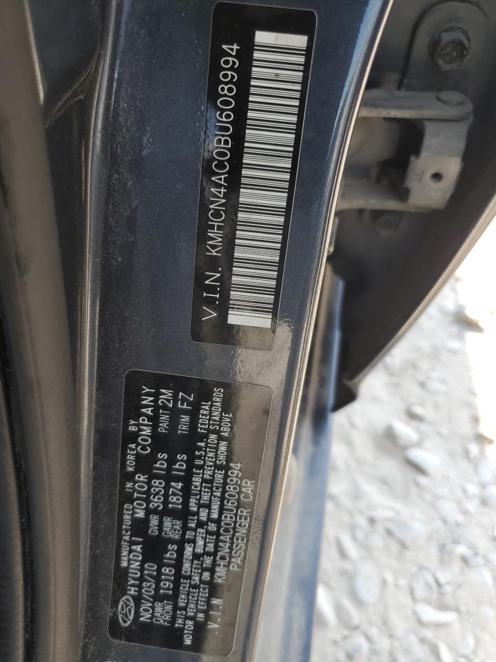 2011 Hyundai Accent Gls VIN: KMHCN4AC0BU608994 Lot: 65041315