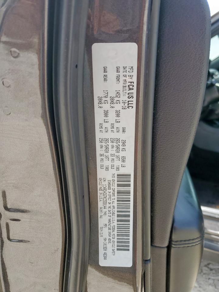 2019 Dodge Durango Gt VIN: 1C4RDHDG7KC559144 Lot: 63509335