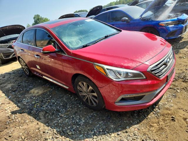  HYUNDAI SONATA 2017 Czerwony