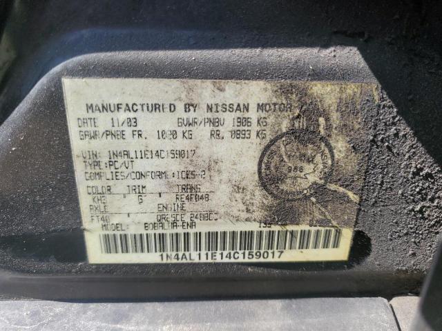 2004 NISSAN ALTIMA BASE  