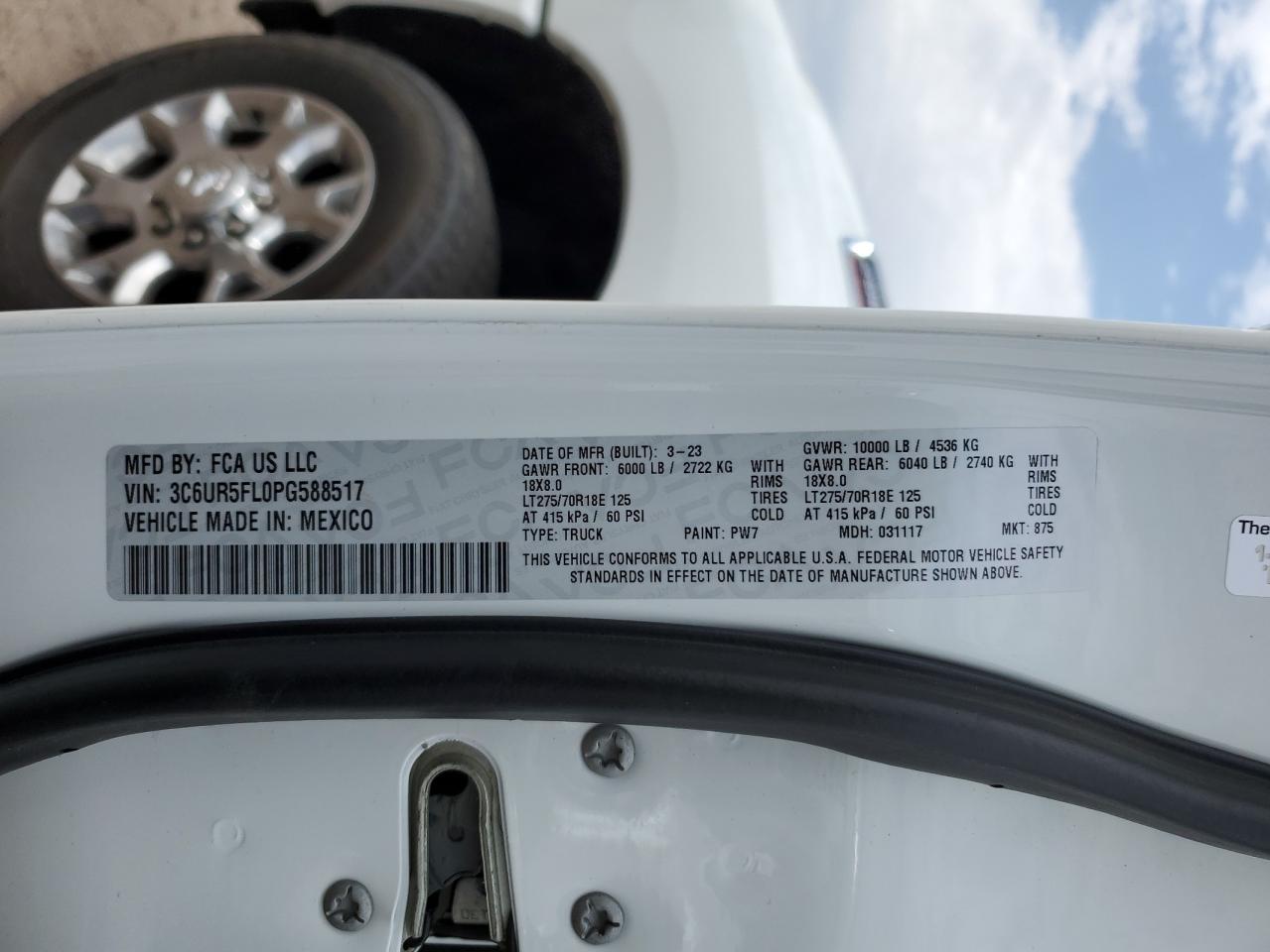 3C6UR5FL0PG588517 2023 Ram 2500 Laramie