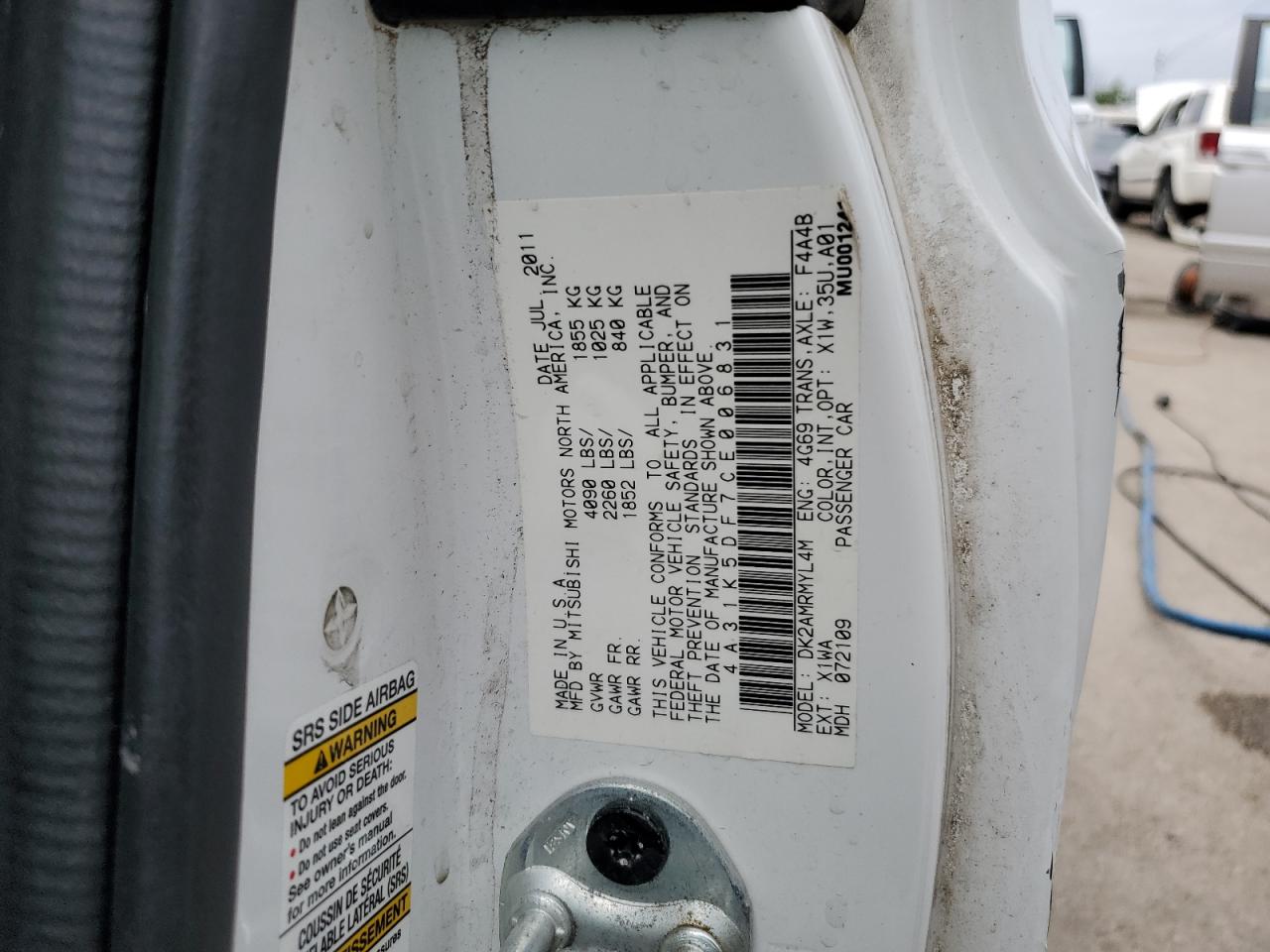 2012 Mitsubishi Eclipse Gs Sport VIN: 4A31K5DF7CE006831 Lot: 62910245