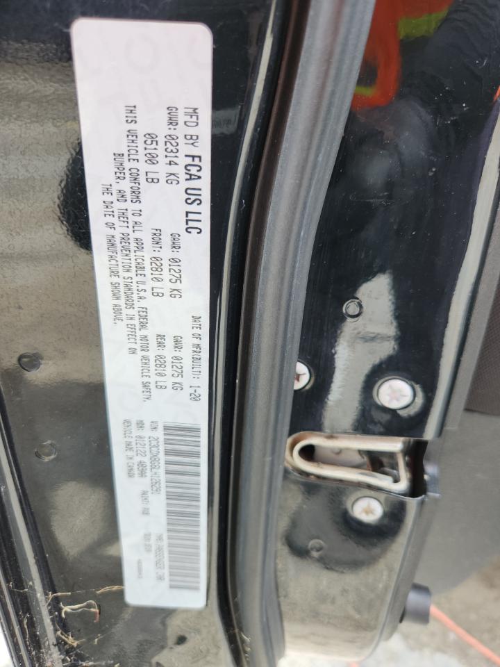 2020 Dodge Charger Sxt VIN: 2C3CDXBG6LH126291 Lot: 59665335