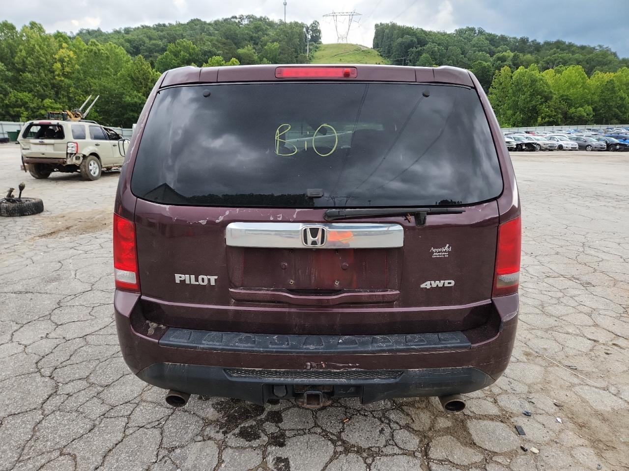 2012 Honda Pilot Exl VIN: 5FNYF4H57CB016100 Lot: 64035045