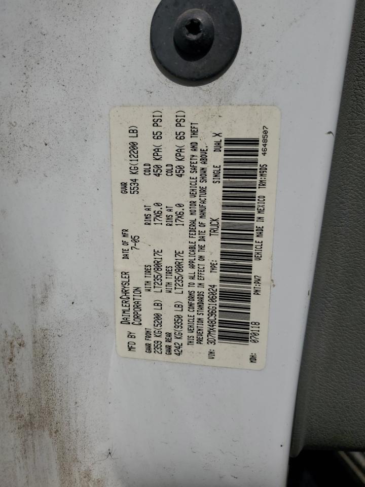 2006 Dodge Ram 3500 St VIN: 3D7MX48C96G106024 Lot: 63458285