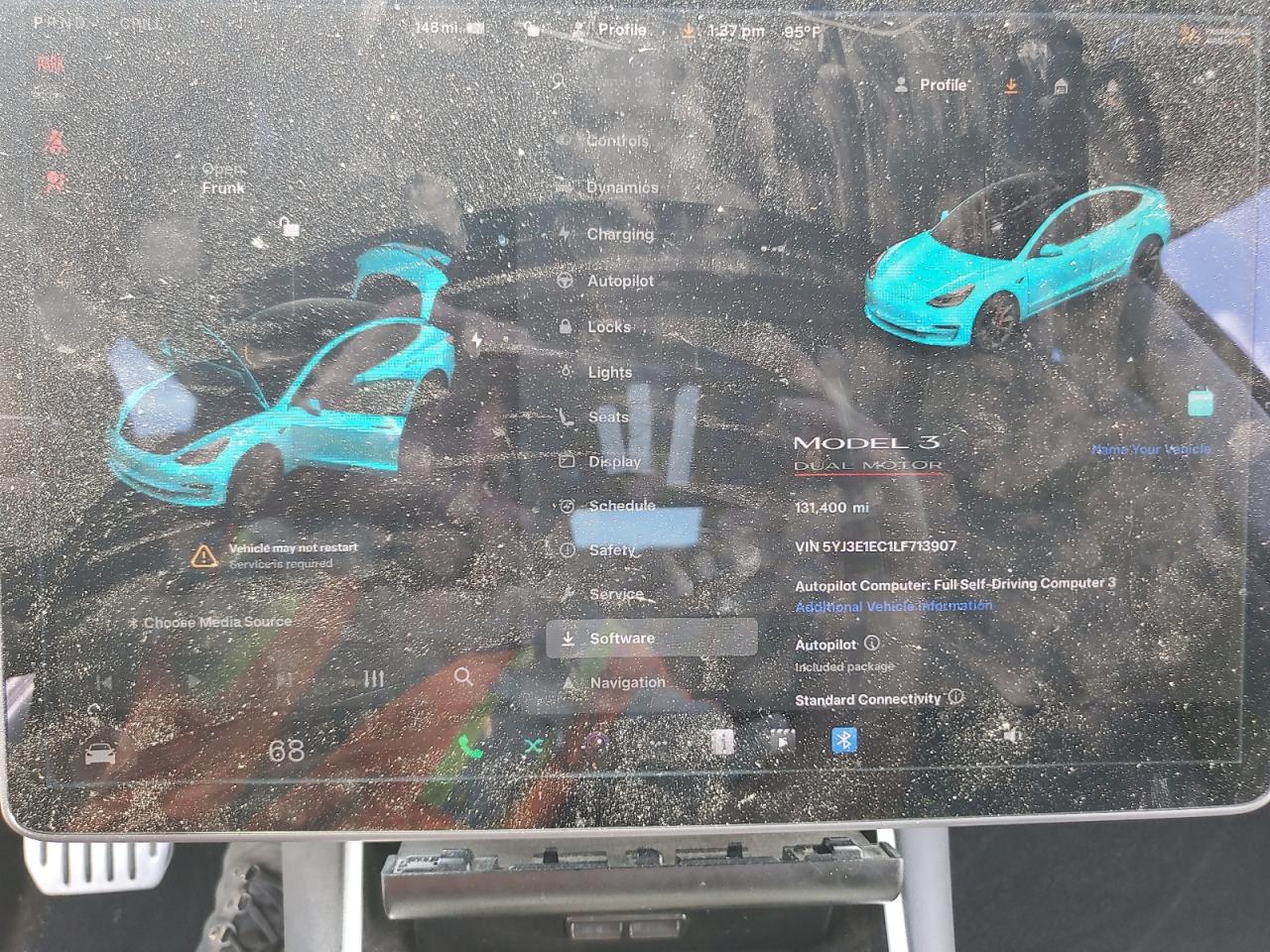 2020 Tesla Model 3 VIN: 5YJ3E1EC1LF713907 Lot: 64644145