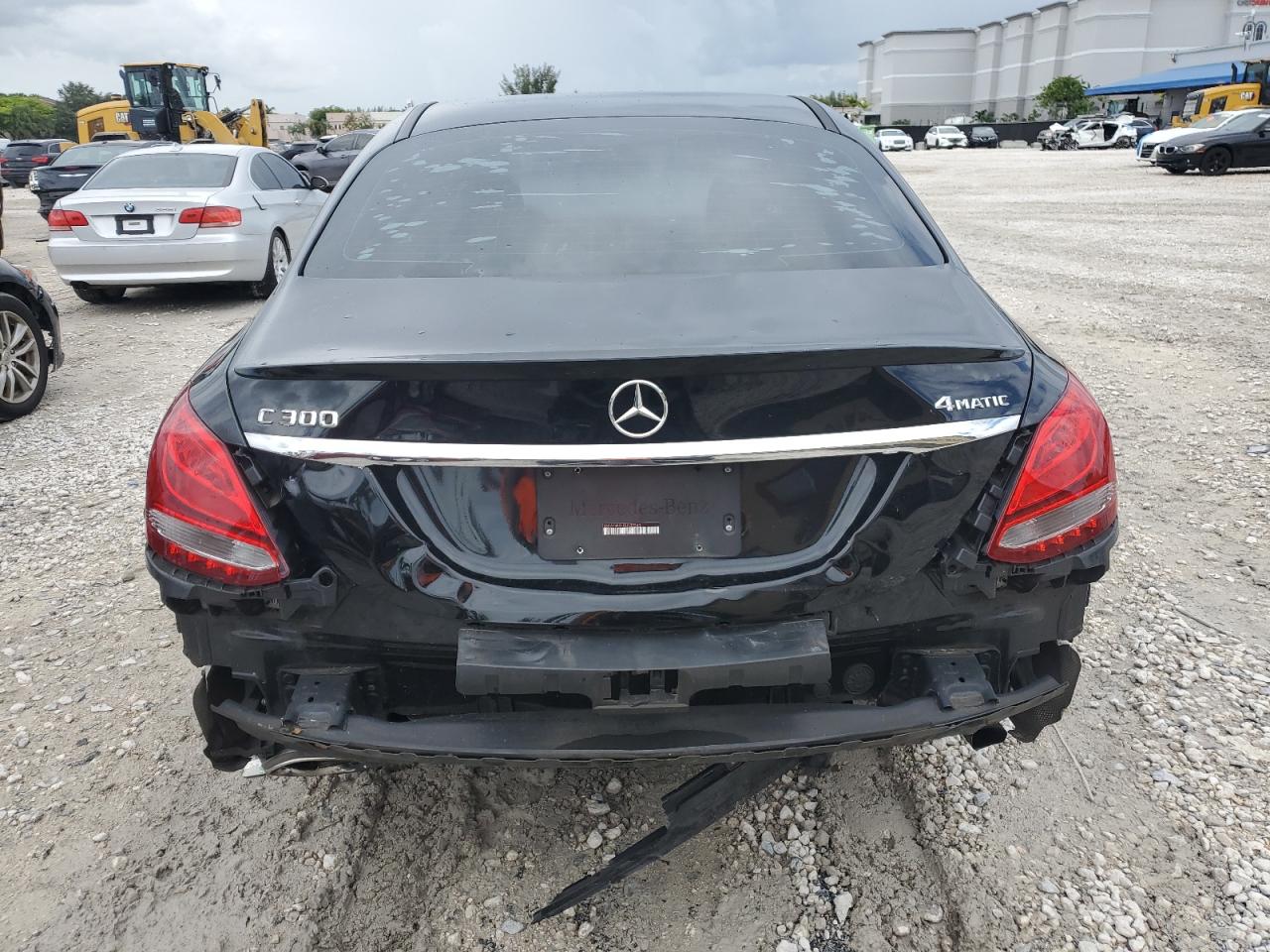 2016 Mercedes-Benz C 300 4Matic VIN: 55SWF4KB1GU137540 Lot: 64933435