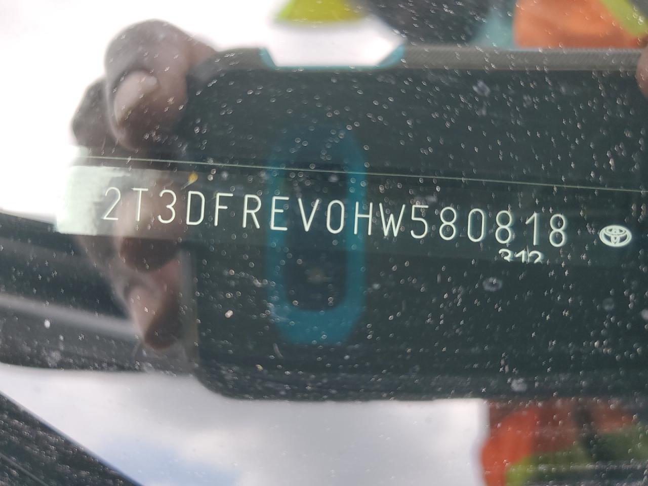 2017 Toyota Rav4 Limited VIN: 2T3DFREV0HW580818 Lot: 64438225