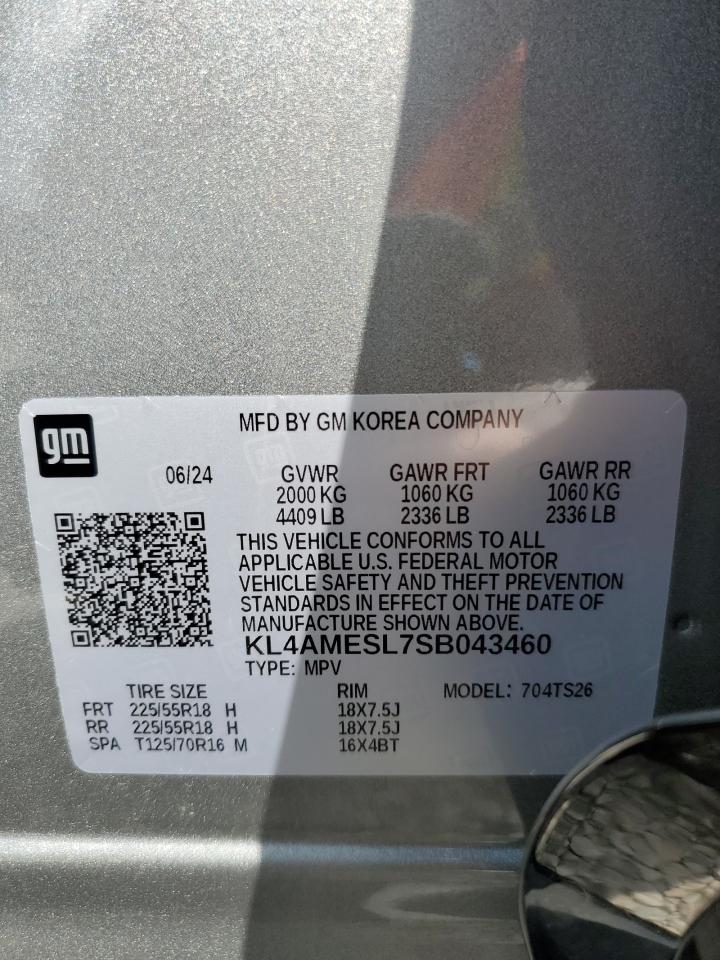 2025 Buick Encore Gx Sport Touring VIN: KL4AMESL7SB043460 Lot: 64843455