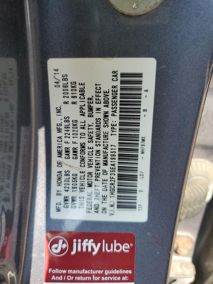 2014 Honda Accord Lx VIN: 1HGCR2F35EA199517 Lot: 65981665