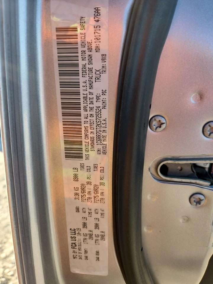 1c6rr7gt2ks725524 1C6RR7GT2KS725524 2019 Ram 1500 Classic Slt
