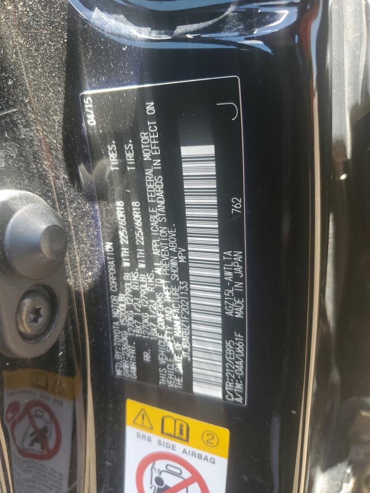 2015 Lexus Nx 200T VIN: JTJBARBZ1F2021133 Lot: 64068445
