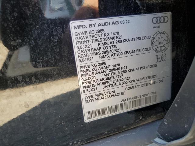 2022 AUDI Q7 PROGRESSIV  