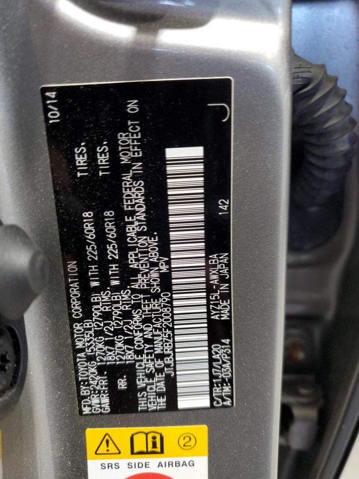 2015 Lexus Nx 300H VIN: JTJBJRBZ5F2008790 Lot: 63635375
