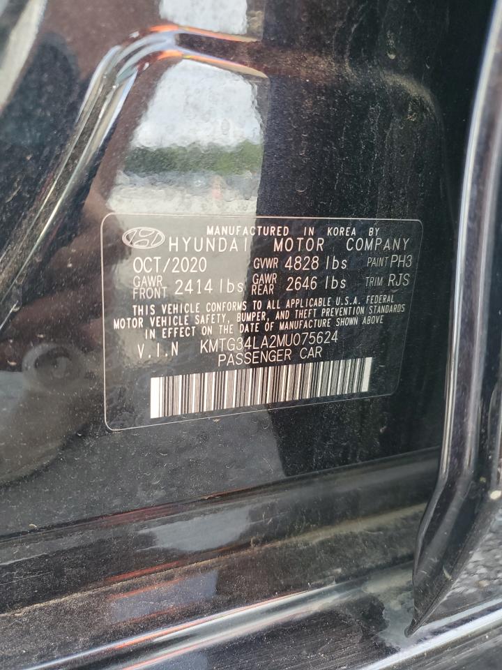 2021 Genesis G70 Elite VIN: KMTG34LA2MU075624 Lot: 66942515