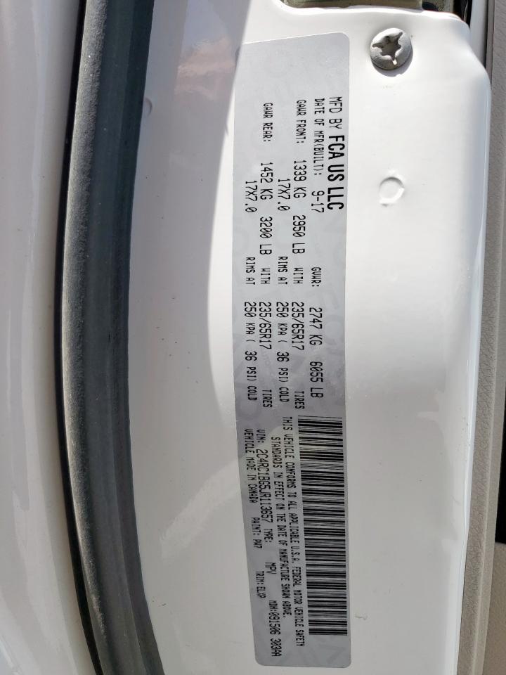 2018 Chrysler Pacifica Touring L VIN: 2C4RC1BG5JR113657 Lot: 65954015