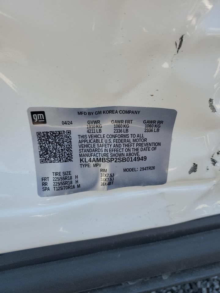 2025 Buick Encore Gx Preferred VIN: KL4AMBSP2SB014949 Lot: 64861665